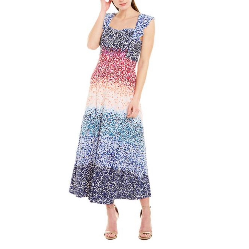 NWT Julia Jordan Polka Dot Maxi Dress